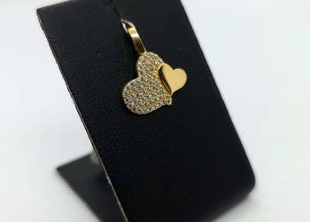 Nowa złota zawieszka próby 585 - 1,18g (serduszko)