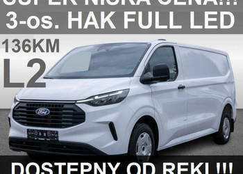 Ford Transit Custom L2 136KM Hak Full LEd Kamera Czujniki Dostępny od ręki…