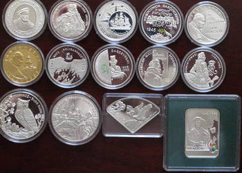 Monety srebrne kolekcjonerskie/ kompletny rocznik 2005 NBP