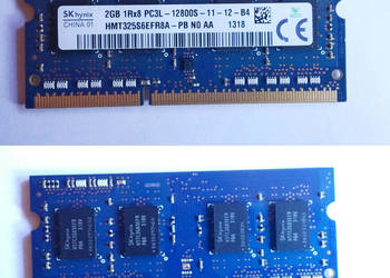Pamięć do laptopa 2GB 12800S 11-12-B4 1Rx8 DDR3L PC3L