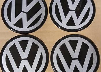 emblematy logo naklejki znaczki felgi dekielki kołpaki Vw 65mm silikon