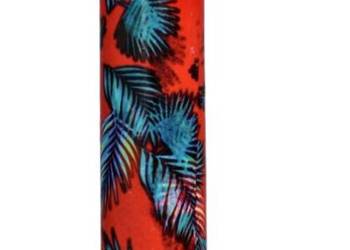 Zapalniczka Żarowa ''Czerwone tło + turkusowe liście palmowe (tropiki)''