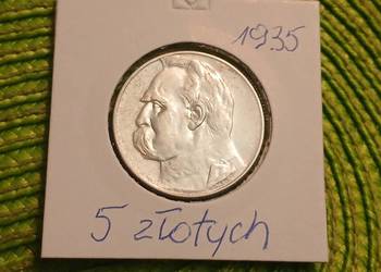 moneta srebrna polska 5 złotych z 1935r
