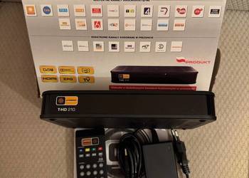 Dekoder DVBT  T-HD 210 zestaw pilot zasilacz Polsat