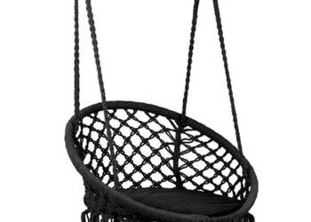 HUŚTAWKA OGRODOWA,FOTEL bocianie gniazdo/czarny