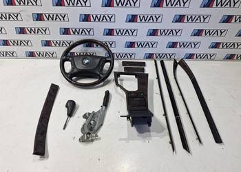 BMW E39 LISTWY  KIEROWNICA DEKORY DREWNO EXLUSIVE KOMPLET