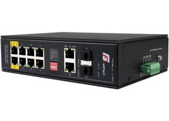 SWITCH POE GETFORT PRZEMYSŁOWY POE 8GE+2GE+2SFP (-40/80)