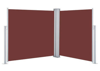 Zwijana markiza boczna brązowa 100 x 600 cm WM-48445
