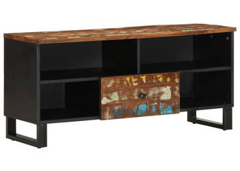Szafka RTV 100x33x46 cm drewno i materiał drewnopochodny WM-351972
