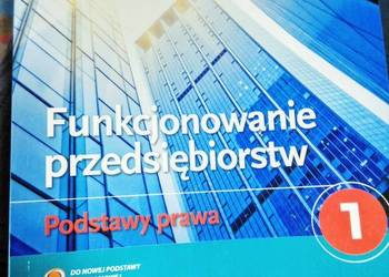 Funkcjonowanie przedsiębiorstw 1 podręcznik szkolne zawodowe