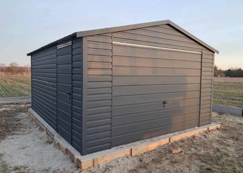 Garaż blaszany 4x6 Wzmocniony PROFILAMI. Producent SZYBKA REALIZACJA