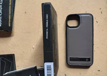 Skórzane etui na telefon Metro iPhone 13,14,15 itp
