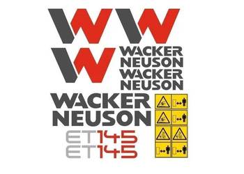 Naklejki oklejenie naklejka - WACKER NEUSON ET145 Zamiennik