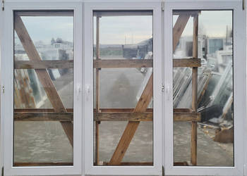 OKNA KacprzaK 234X170 OKNO Używane Plastikowe PCV