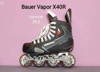 Bauer Vapor X40R HI-LO rolki hokejowe 38,5 EU / 5R Jr - stan bardzo dobry