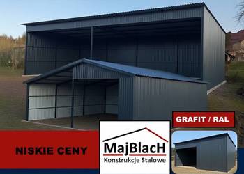 GRAFITOWA Wiata Otwarta / Garaż Blaszany /HALA /WIATA– Maj-Blach