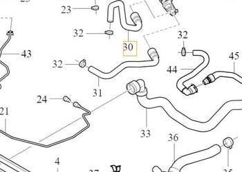 VOLVO S80 V70 XC70 waz przewod nagrzewnicy 2,0D 2,4D 313051…