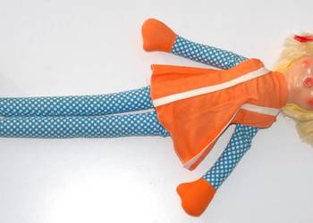 Stara zabawka długa duża lalka 73 cm maskotka pluszak lata 5