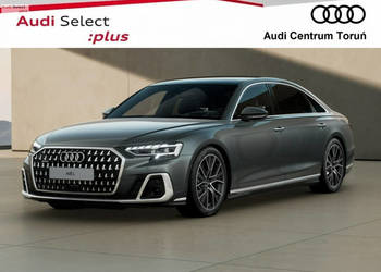 Audi A8 Lang_OśSkrętna_Masaże_Wentylacja_HeadUp_Panorama_B&O_Webasto_Docią…