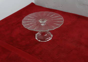 Szklana Patera na Ciasto / Owoce – Vintage