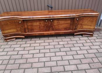 Komoda ART-DECO Orzech Unikatowa Niska RTV Stara Antyk Po Renowacji.