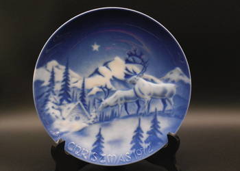 Talerz kolekcjonerski Royal Copenhagen Christmas Plate z 1972