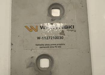 Nakładka Płozy Tylna Prawa Mała Pług Unia