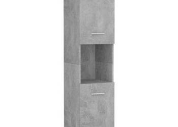 vidaXL Szafka łazienkowa, szarość betonu, 30x30x130 cm(sku805001)