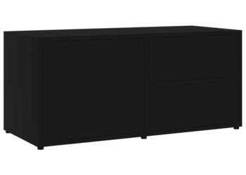 vidaXL Szafka pod TV, czarna, 80x34x36 cm(SKU:801851)