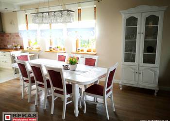 Prowansalska Witryna 90` Ludwik Biała Lakierowana Loft Bekas