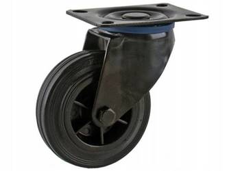 Koło obrotowe skrętne 80 mm kółko 60kg z gumy