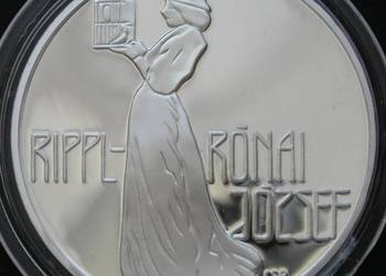 WĘGRY 200 FORINTÓW 1977 - RIPPL-RONAI - SREBRO - STAN 1-