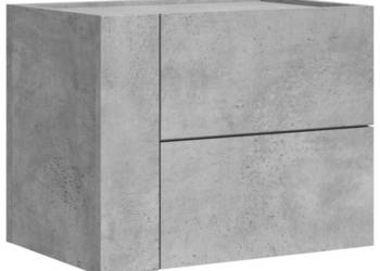 Wisząca szafka nocna szarość betonu 45x30x35 cm WM-848331