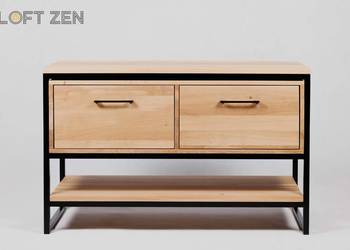 Biurka loftowe do home office - solidne blaty na metalowych nogach