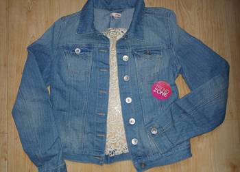 Kurtka jeansowa z koronką M