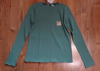 Bluzka bawełniana dziewczęca prążek r.152