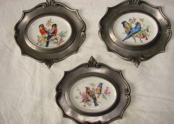 Schwarzenhammer Porzellan obrazki z ptakami