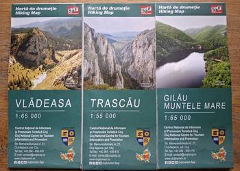 Vladeasa, Trascau, Gilau Muntele Mare 1:55 000 3 szt. Hiking map