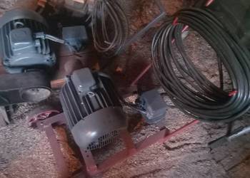 Silnik elektryczny 5,5kw z wózkiem.