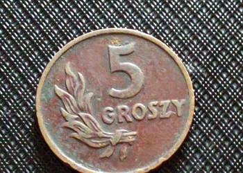 Sprzedam 5 gr 1949 r bzm braz