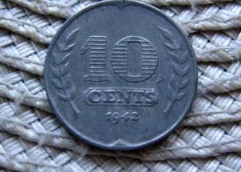 Holandia 10 Cent 1942r - Cynk