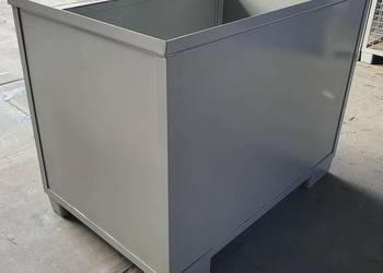 Pojemnik blaszany malowany gitterbox paleta metalowa