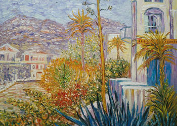 Obraz olejny Willa w Bordighera - Claude Monet