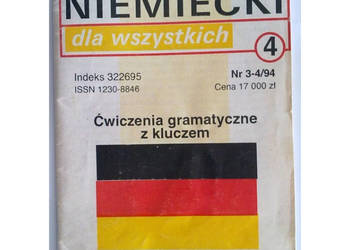 Niemiecki dla wszystkich Ćwiczenia gramatyczne z kluczem 1994 Nr 3-4 Niemiecki dla wszystkich Ćwiczenia gramatyczne z kluczem 1994 Nr 3-4
