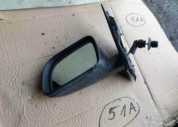 VW POLO MK4 9N 3D LUSTERKO ZEWNĘTRZNE LEWE MANUALNE CZARNE