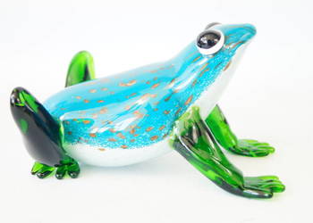 Figura szklana figura Murano style Żaba Żabka Figura szklana figura Murano style Żaba Żabka