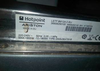 Zmywarka Hotpoint-Ariston LSTF 9M124 C EU uszkodzona
