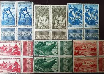 FRANCUSKA AFRYKA ZACHODNIA 1947-kompletna seria w parkach MNH**!