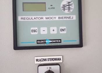 Regulator mocy biernej wyświetlacz panel sterujący Elektromontex