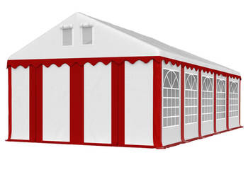 8x12x2m Namiot Handlowy typu STANDARD Biało Czerwony Wyprzedaż outlet